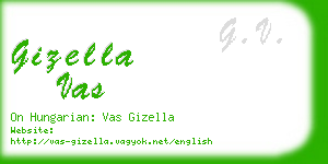 gizella vas business card